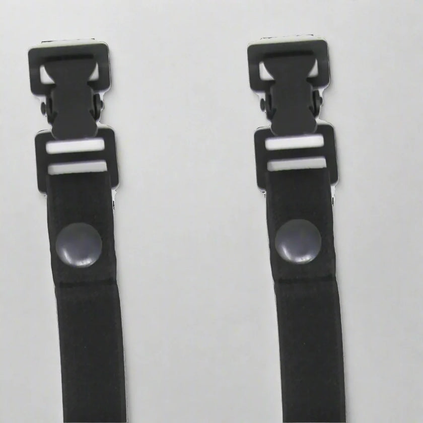 Black Snap Motorcycle Riding Pant Tie Down