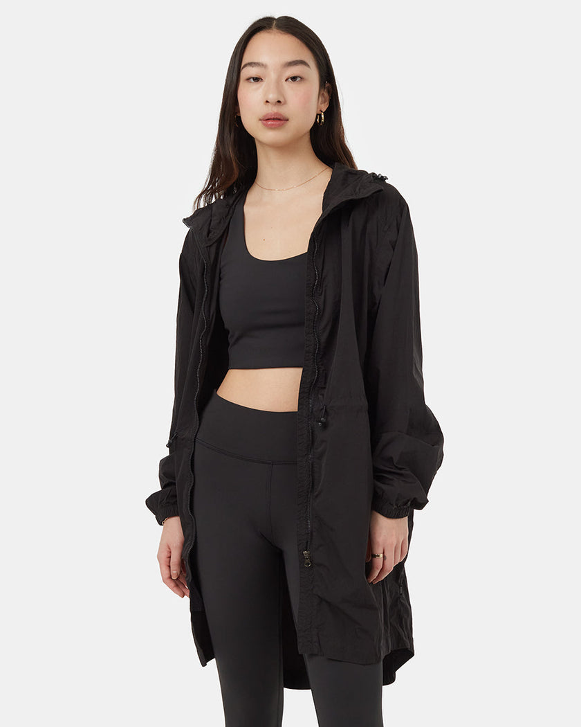 Recycled Nylon Long Jacket