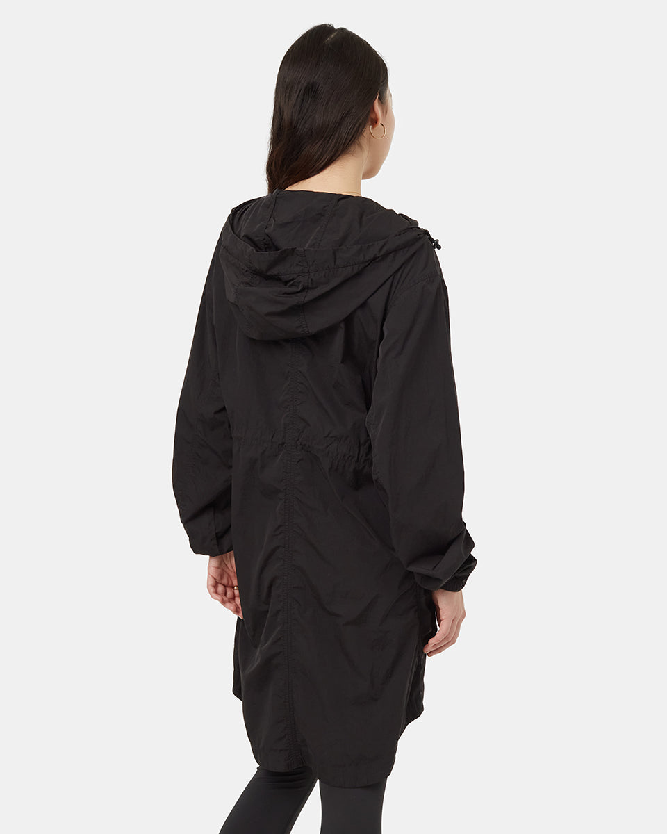 Recycled Nylon Long Jacket