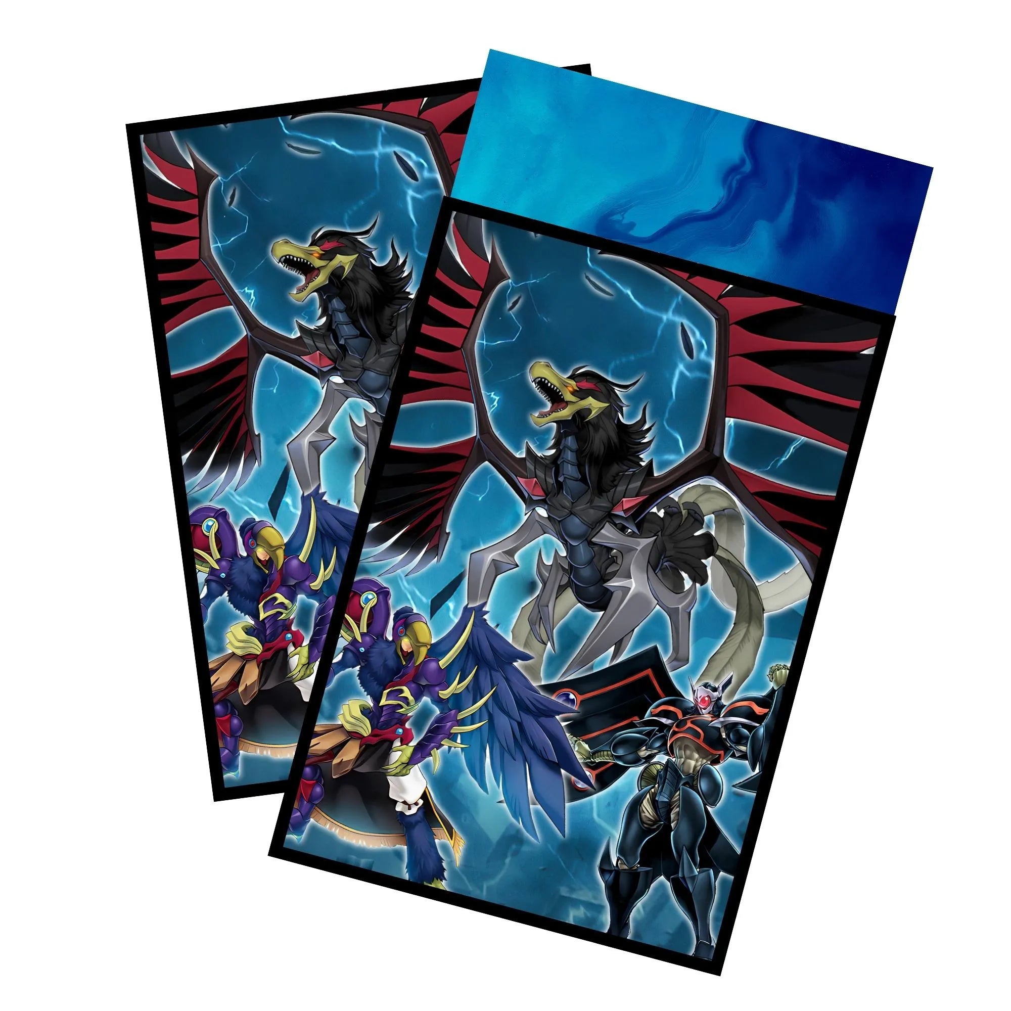 Manches de cartes Dragon à ailes noires