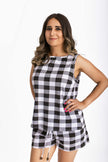 Checkered short Set