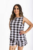 Checkered short Set