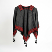Poncho of Palestine | All Black Kufiya (Keffiyeh) Tatreez