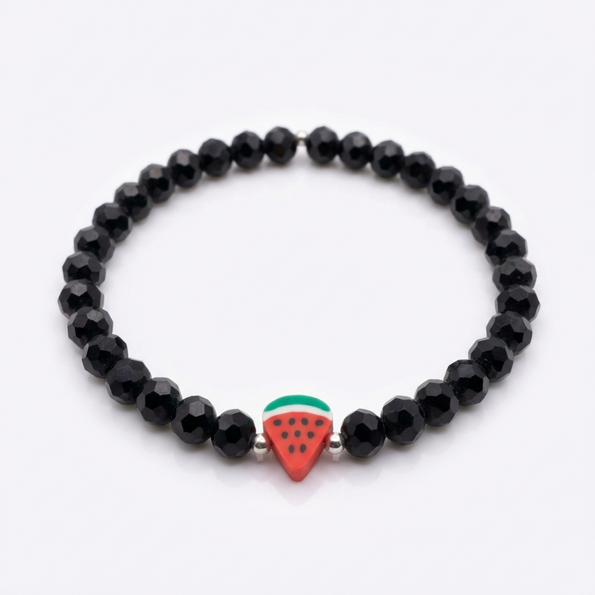 Watermelon Charm Beaded Bracelet