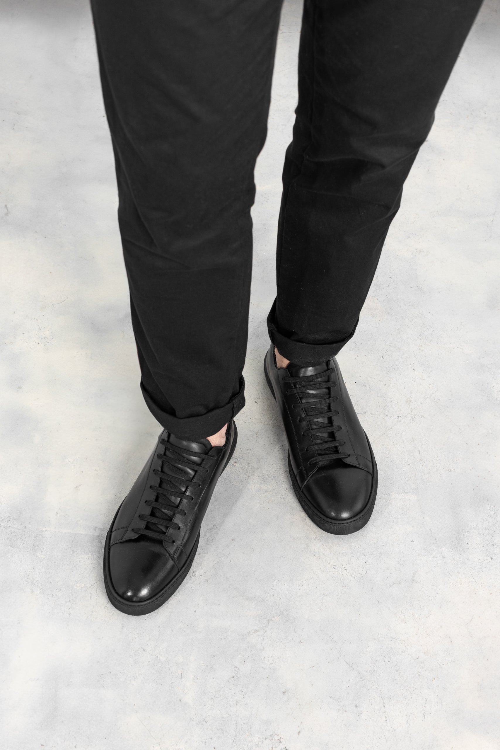 Black Calfskin Città Sneaker