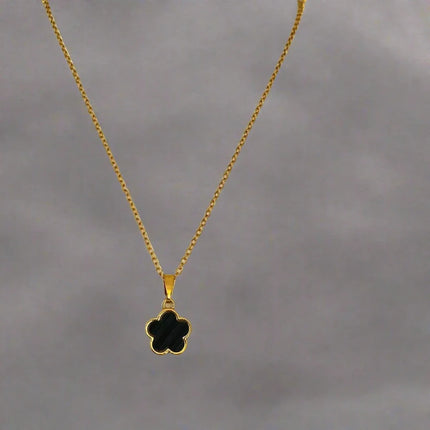 14k Clover Jewellery set (2pcs) in Green and Black colour