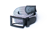 Braided Belt - Black/White
