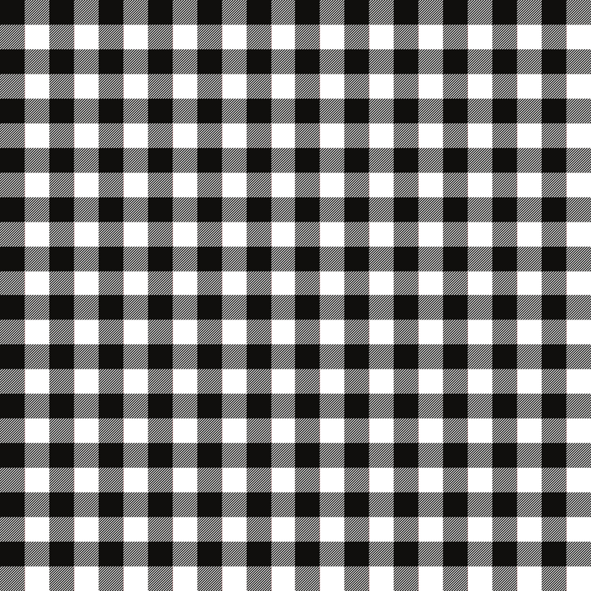 Craft HTV  Plaid Black and White Pattern