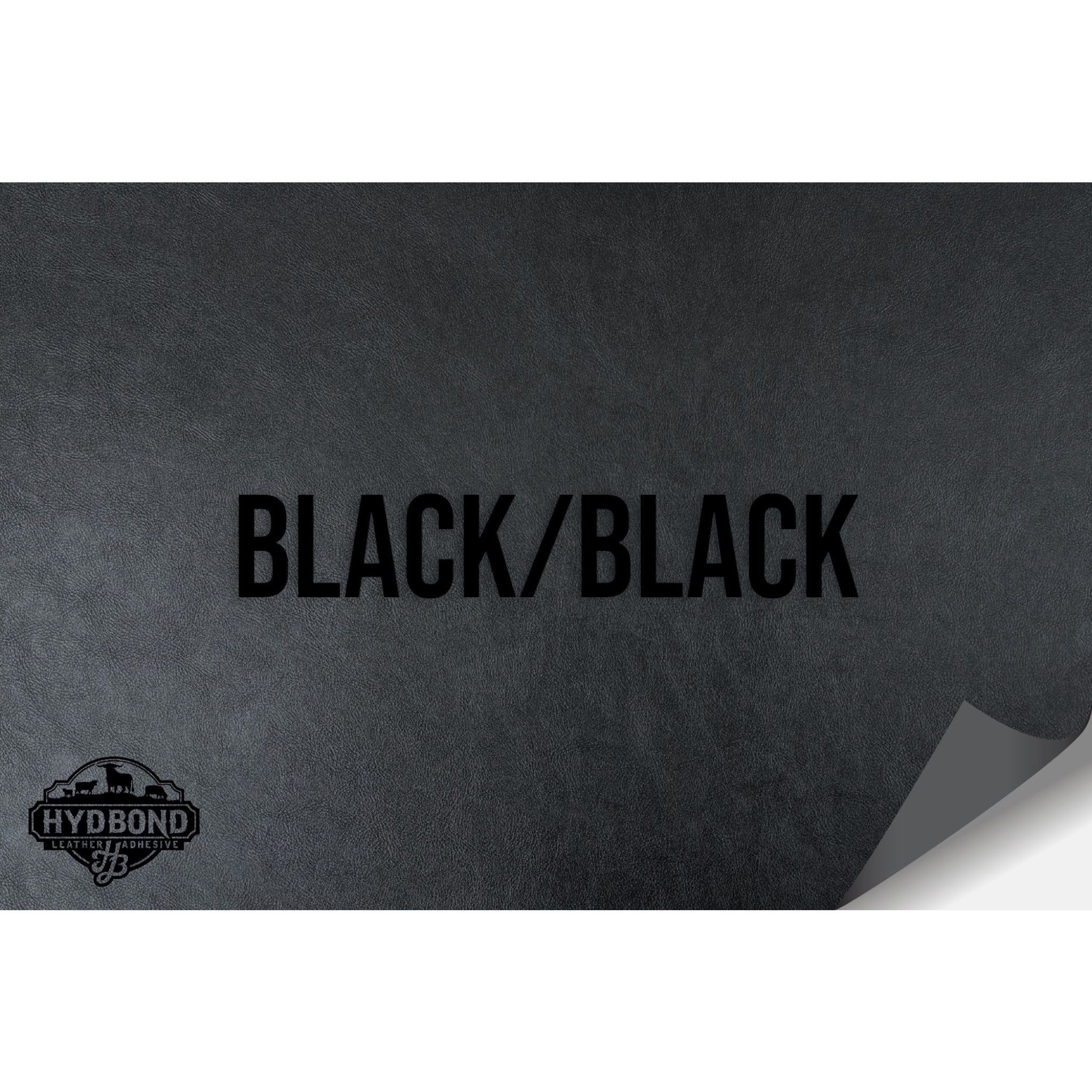 NO ADHESIVE BLACK/BLACK LEATHERETTE SHEET (12