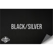 NO ADHESIVE BLACK/SILVER LEATHERETTE SHEET (12