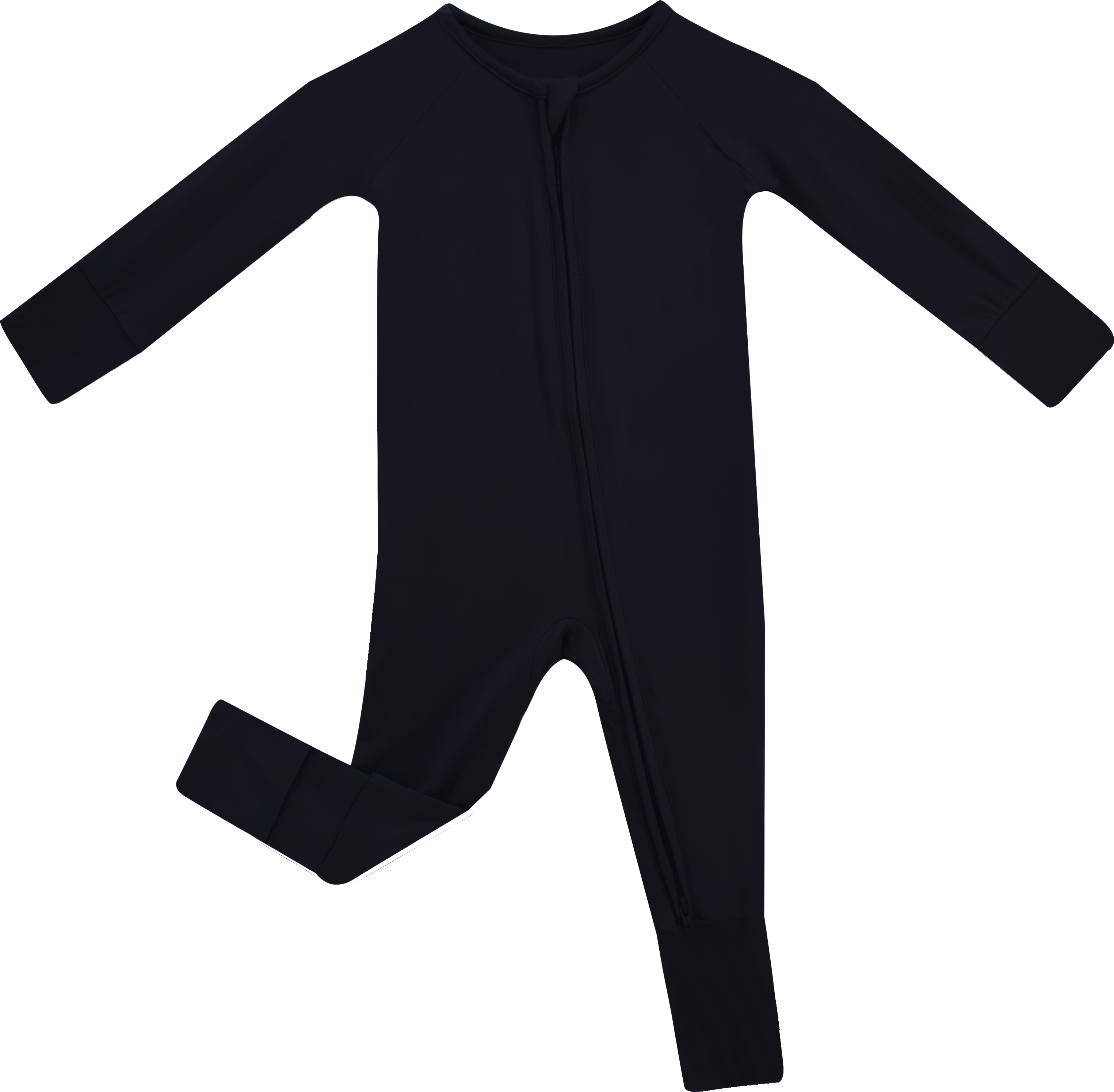 Onyx Bamboo Convertible Zippered Romper