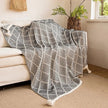 Meadow Cozy Pom Pom Blanket/Throw - Black