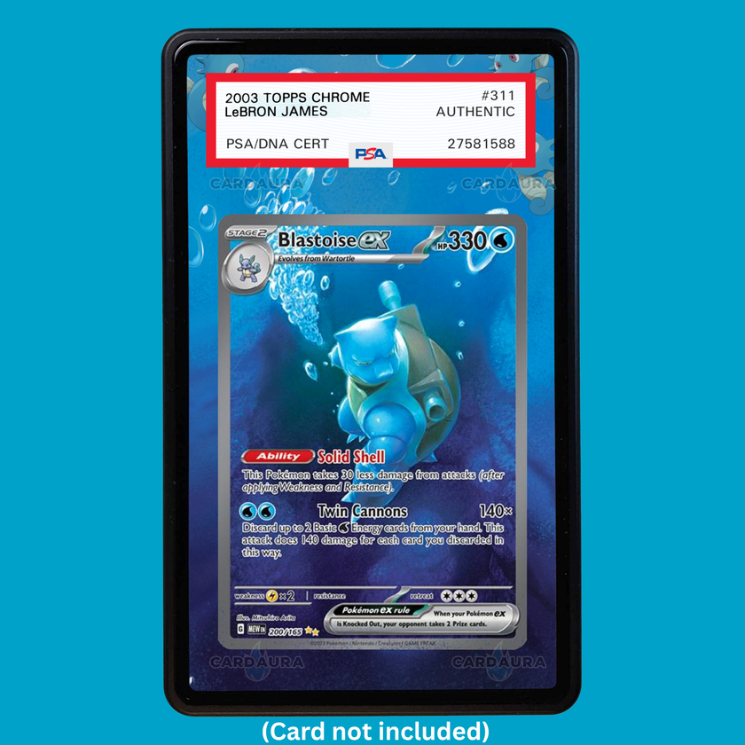 Blastoise 200/165 151 (Graded) Display Case