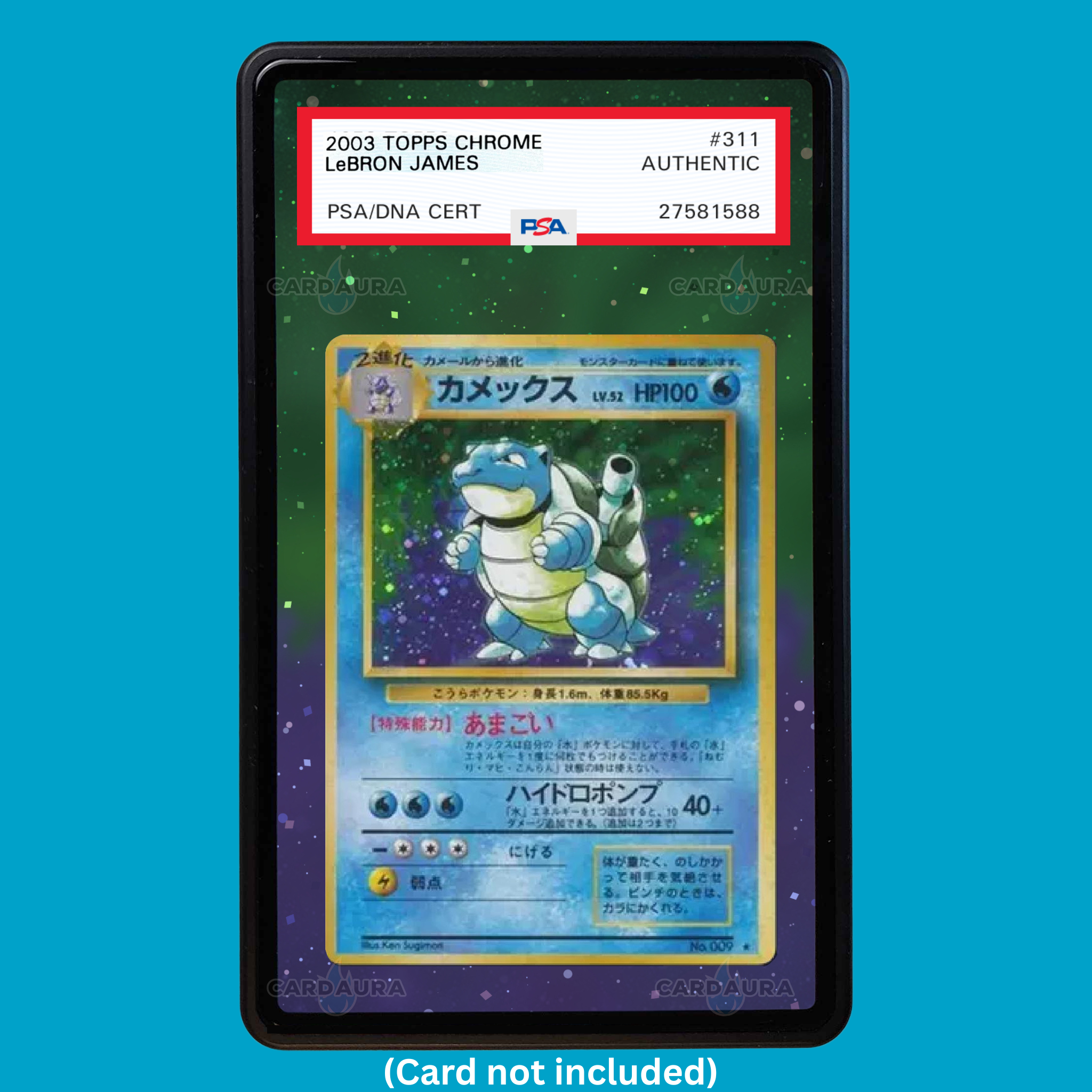 Blastoise 2/102 Base Set (Graded) Display Case