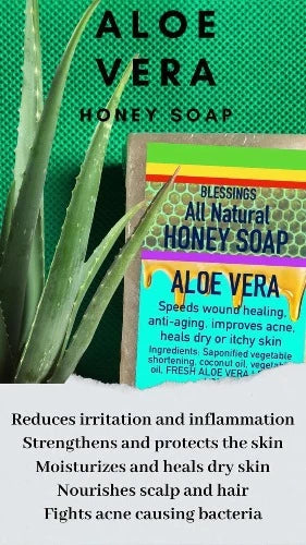 ALL NATURAL HONEY ALOE VERA FACE & BODY BAR