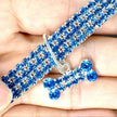 Bling Rhinestone Dog Collar – Crystal Pet Collar for Small Dogs & Cats (Blue, Pink, White | S/M/L)