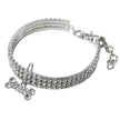 Bling Rhinestone Dog Collar – Crystal Pet Collar for Small Dogs & Cats (Blue, Pink, White | S/M/L)