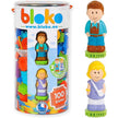 Bloko - Tube 100 Pcs Bloko With 2 - 3D Figurines - Family