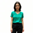 Blouse col V