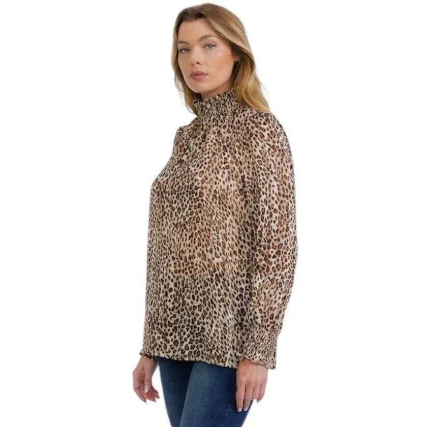 Blouse imprimé léopard