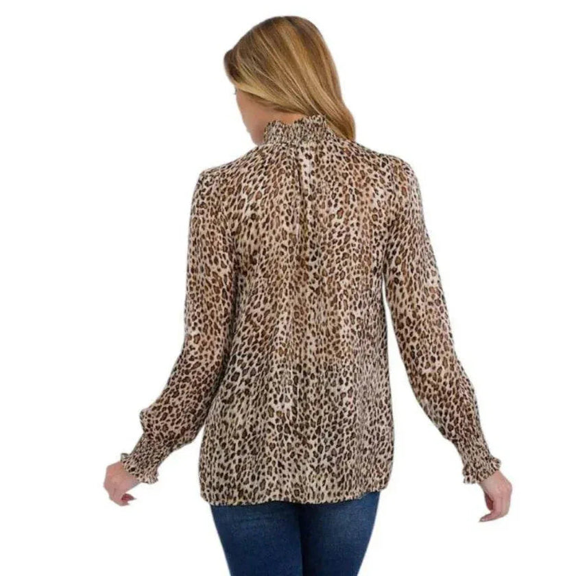 Blouse imprimé léopard