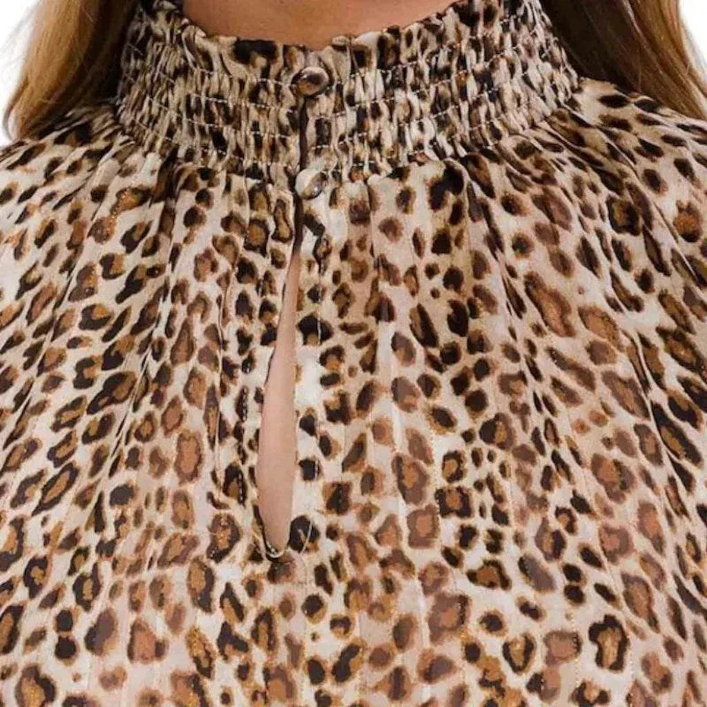 Blouse imprimé léopard
