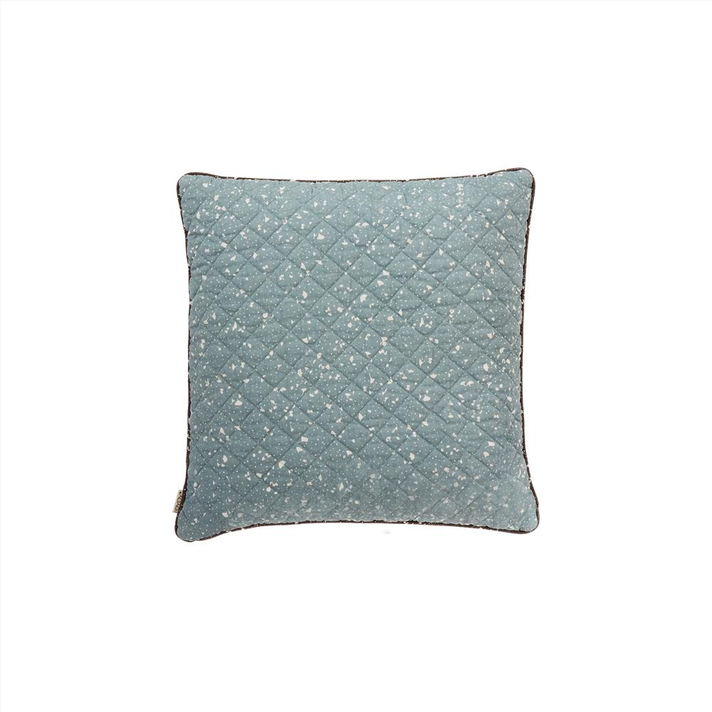 Cushion Aya Quilted - Caramel / Blue