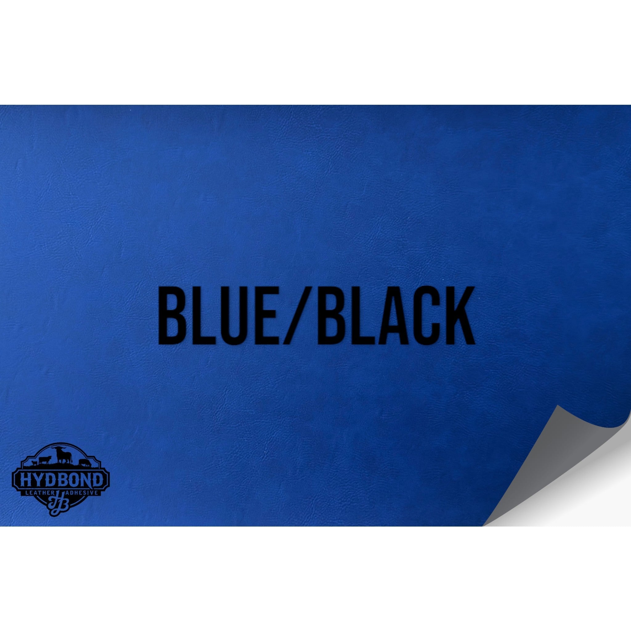 NO ADHESIVE BLUE/BLACK LEATHERETTE SHEET (12