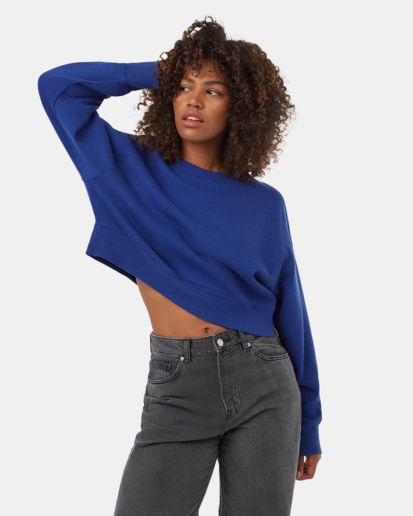 TreeFleece Oversized Cropped Crew