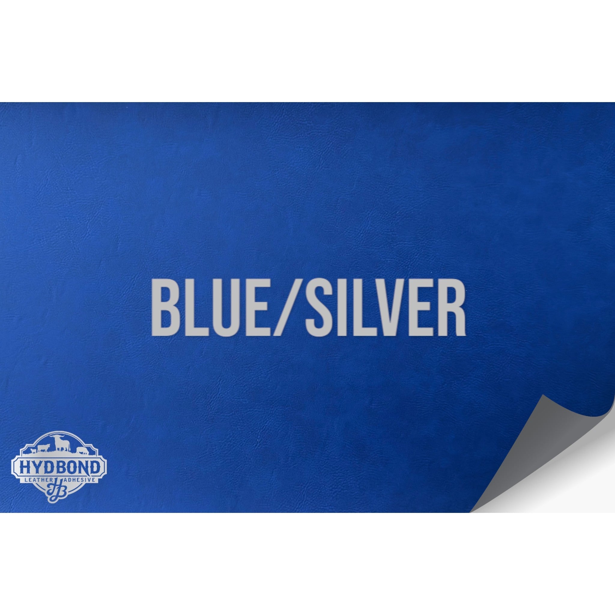 NO ADHESIVE BLUE/SILVER LEATHERETTE SHEET (12