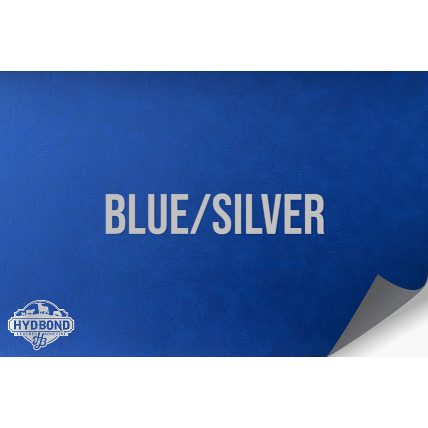 NO ADHESIVE BLUE/SILVER LEATHERETTE SHEET (12