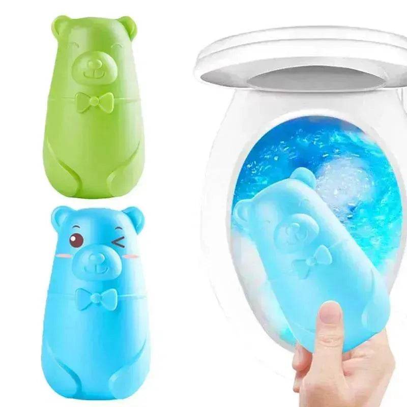 Blue bubble liquid toilet cleaning detergent treasure