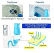 Blue bubble liquid toilet cleaning detergent treasure