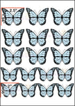 Edible Butterflies Cake Decorations