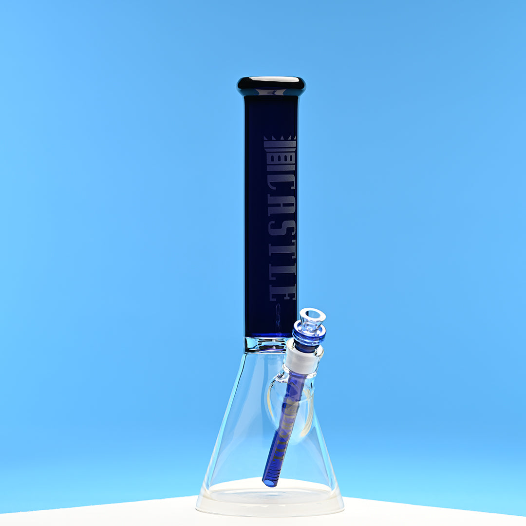 Colored Tube (16″) High-quality Borosilicate Glass Beaker Bong