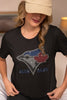 Rhinestone Baseball Fan Shirt – Sparkle Game Day Bling Apparel | Bling Dazzel