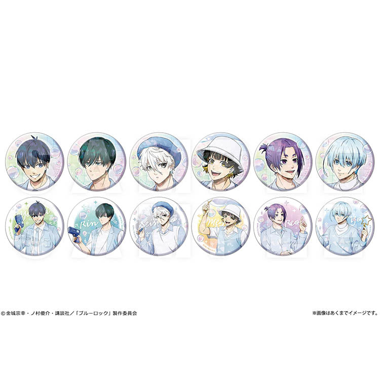 Blue Lock Anime Merch - Soap Bubbles  Ver. Trading Hologram Tin Badge