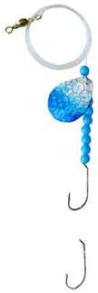 Double Hook Colorado Spinner – Blue Scale Blade Lure
