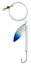 Single Hook Willow Leaf Spinner – Blue Scale Blade Lure