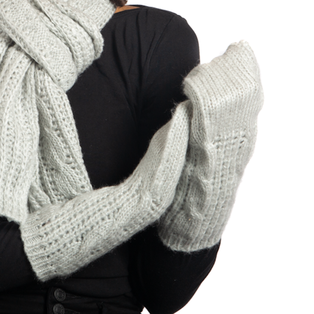 Cable Knit Mittens