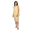 Geometric Print Sarong - Yellow