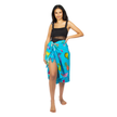 Flamingo & Fruit Print Sarong - Blue