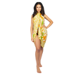Mandala & Flower Print Sarong - Yellow