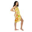 Mandala & Flower Print Sarong - Yellow