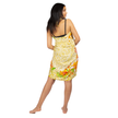 Mandala & Flower Print Sarong - Yellow