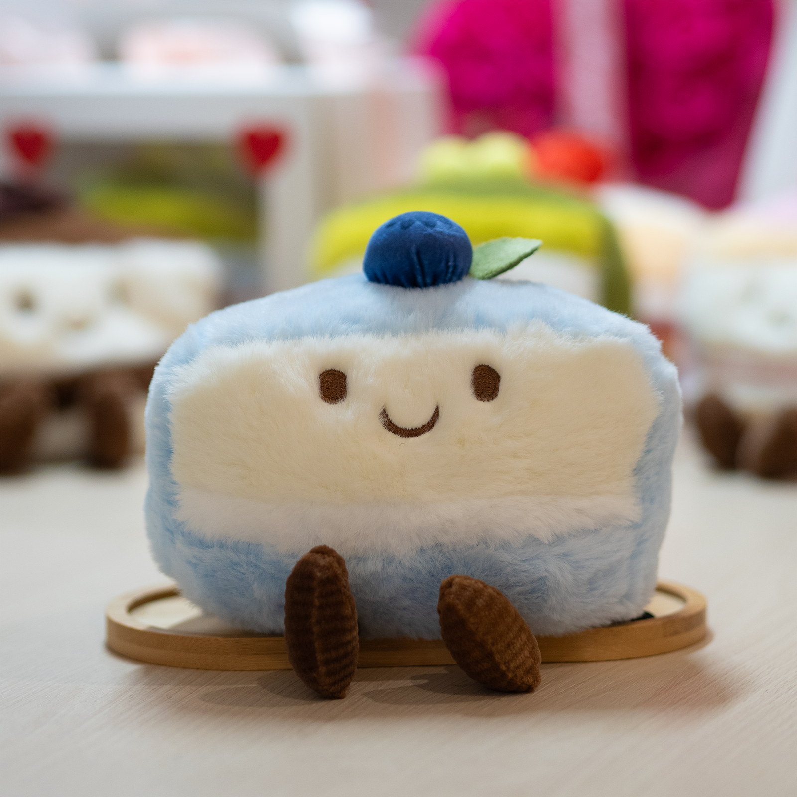 Blueberry Cake Slice Plush - 6 Inch
