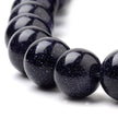 Blue Goldstone Glass Bead