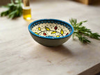Handcrafted Ceramic Sauce & Dip Bowls – 3.5 Inch | Kuffiyeh, Blue & Yellow, Orange Designs