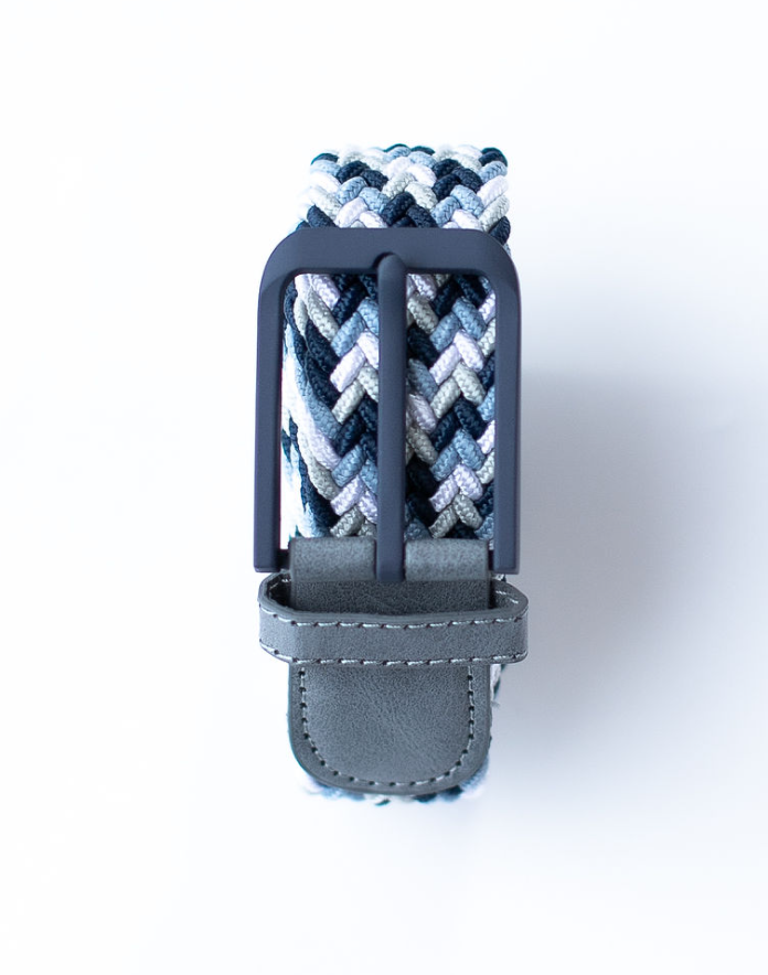 Braided Belt - Blue/White
