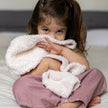 Primrose Pink and Soft White Vintage Floral Lovey